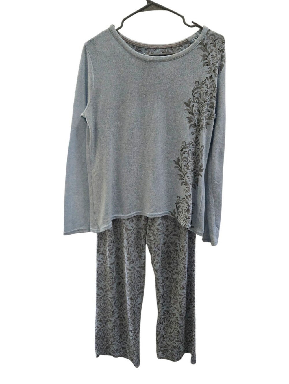 LAURA ASHLEY WOMENS SZ SMALL Baby Blue PAJAMA SET - Picture 2 of 6